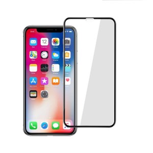 5D Full Cover Προστασία Οθόνης Tempered Glass 9H για IPHONE XR  - Μαύρο