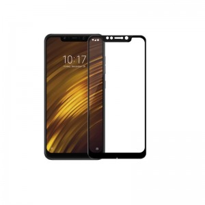 Full Glue Full Face Tempered Glass Προστασία Οθόνης Tempered Glass 9H για Xiaomi POCOPHONE F1 - Μαύρο