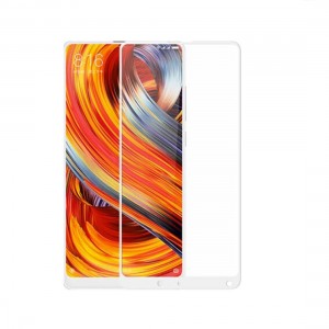 5D Full Cover Προστασία Οθόνης Tempered Glass 9H για Xiaomi MI MIX 2 - Λευκό