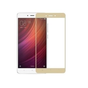 5D Full Cover Προστασία Οθόνης Tempered Glass 9H για Xiaomi REDMI NOTE 4X - Χρυσό