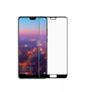 Full Face Προστασία Οθόνης Tempered Glass 9H για Huawei P20 - Μαύρο