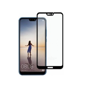 Full Face Προστασία Οθόνης Tempered Glass 9H για Huawei P20 LITE - Μαύρο