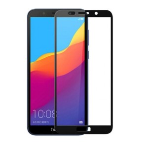 5D Full Cover Προστασία Οθόνης Tempered Glass 9H για Huawei Y5 2018 - Μαύρο