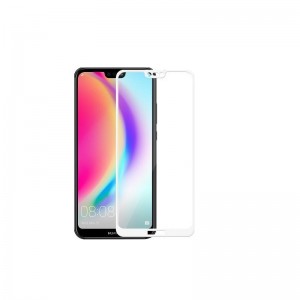 5D Full Cover Προστασία Οθόνης Tempered Glass 9H για Huawei P20 LITE - Λευκό
