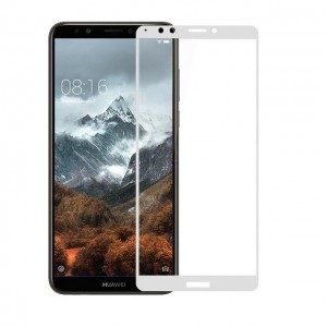 6D Full Cover Προστασία Οθόνης Tempered Glass 9H για Huawei Y5 2018 - Λευκό