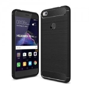 Σκληρή Θήκη Carbon Fiber TPU Armor για Huawei P8 LITE 2017/P9 LITE 2017 - Μαύρο