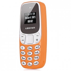 Κινητό Τηλέφωνο Mini L8STAR BM10 Bluetooth Dual Sim Με Micro SD Card Slot Και Φωνητική Αλλαγή - Πορτοκαλί ( Blister )