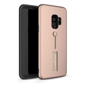 Σκληρή Θήκη Σιλικόνης με Stand Kickstand Case New Generation I Want Personality Not Trivial για Samsung Galaxy S9 ( G960 ) - Ρόζ Χρυσό