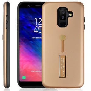 Σκληρή Θήκη Σιλικόνης με Stand Kickstand Case New Generation I Want Personality Not Trivial για Samsung Galaxy A6 PLUS 2018 - Ρόζ Χρυσό