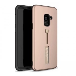 Σκληρή Θήκη Σιλικόνης με Stand Kickstand Case New Generation I Want Personality Not Trivial για Samsung Galaxy J6 ( J600 ) - Ρόζ Χρυσό