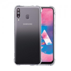 Θήκη Σιλικόνης Antishock για Samsung Galaxy M30 - Διάφανη