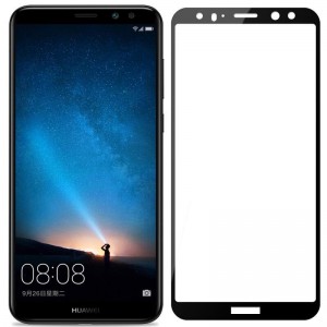 5D Full Cover Προστασία Οθόνης Tempered Glass 9H για Huawei P8 Lite - Μαύρο