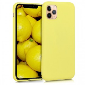 Θήκη Σιλικόνης Soft TPU Back Cover Για Iphone 11 Pro Max- Κίτρινο