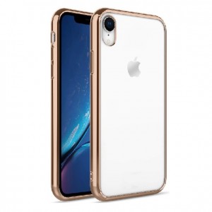 Μεταλλική Μαγνητική Θήκη Aluminium Bumper Case 360 Μπρός-Πίσω για Iphone XR - Χρυσό