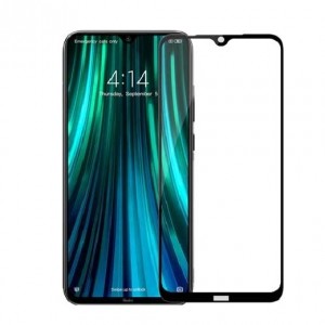 Full Face Προστασία Οθόνης Tempered Glass 9H για Xiaomi Redmi Note 8T - Μαύρο