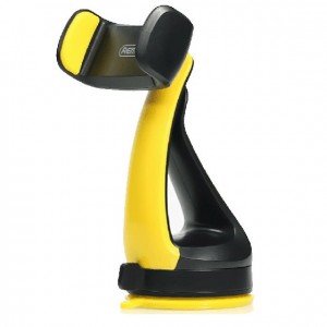 Βάση Αυτοκινήτου Με Βεντούζα Remax RM-C15 Για Κινητό Τηλέφωνο  - Μαύρο Κίτρινο