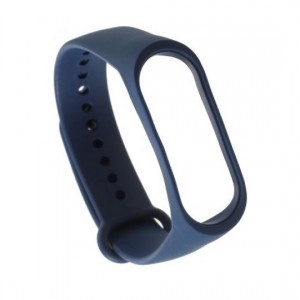 ΟΕΜ Λουράκι Σιλικόνης Για Xiaomi Mi Band 3/4 - Μπλε Σκούρο